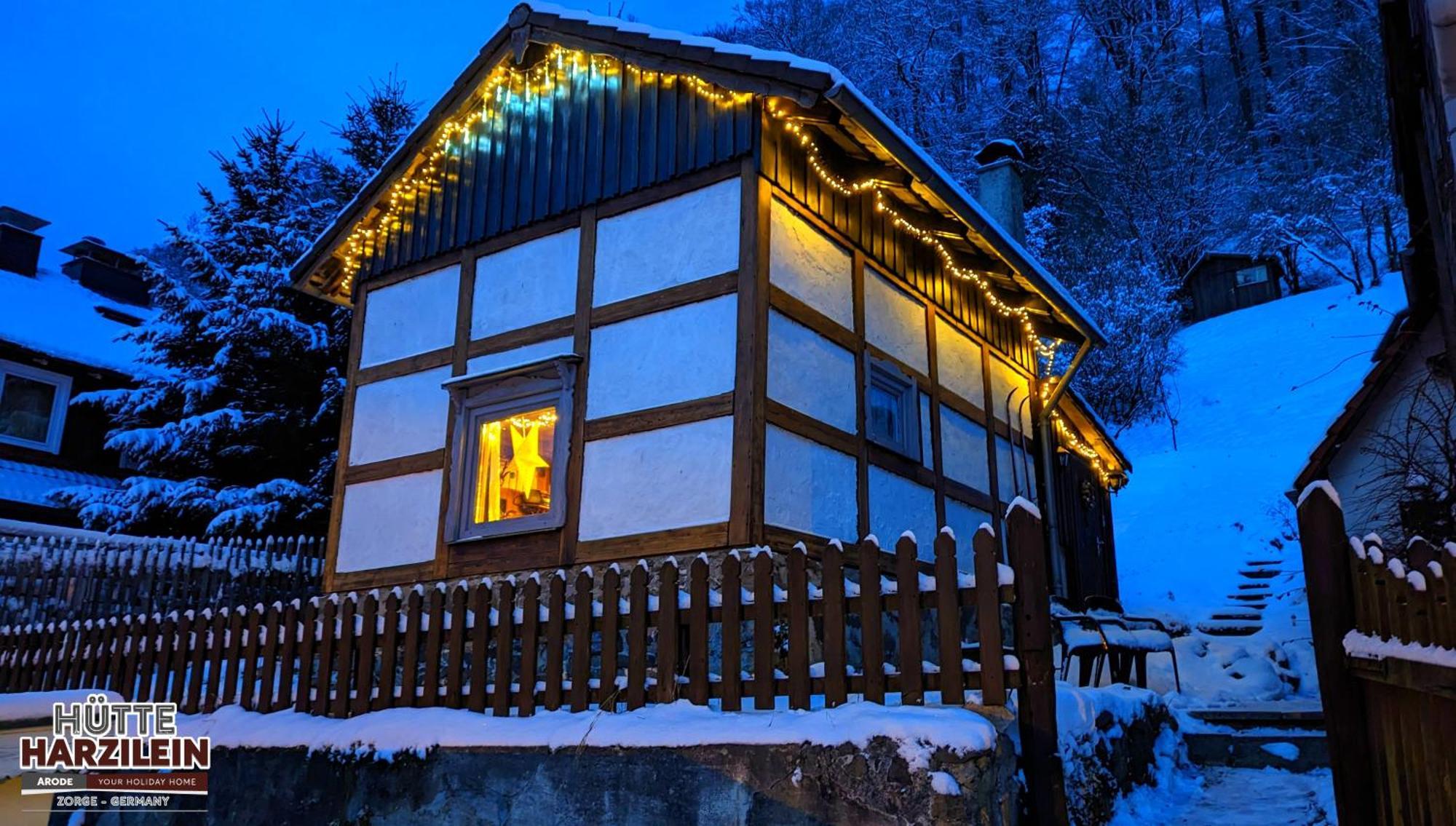 Arode Huette Harzilein - Romantic Tiny House On The Edge Of The Forest Zorge Exteriér fotografie